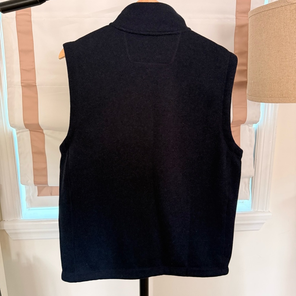 Men’s Polo Ralph Lauren Navy Fleece Mockneck Vest - Picture 4 of 8